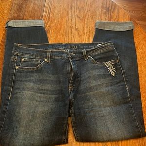 Code Bleu cropped jeans